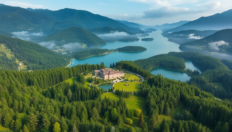 Aerial view of Calistoga residential estate for sale.