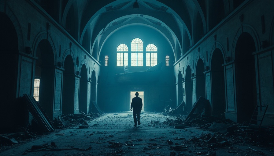 Restoration of calm in Nepal protests scene, damaged building interior.