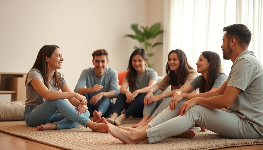 Cozy group conversation at shuttered hippie teahouse The Center