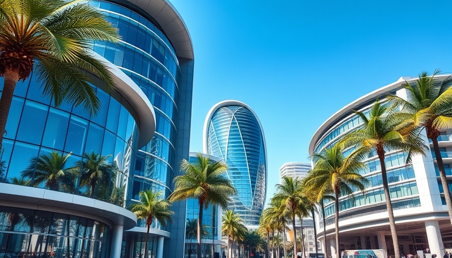 ServiceNow AI Institute in Florida building with modern design and palm trees.