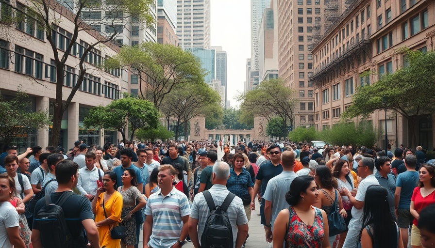 Diverse community in a park, symbolizing the State of American Jews.