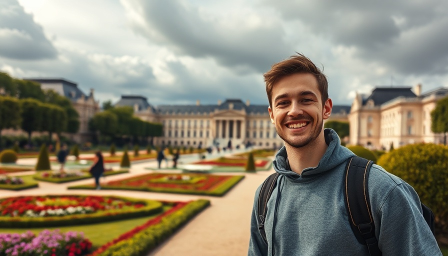 Luxembourg Palace in Paris with visitor, showcasing walking tours