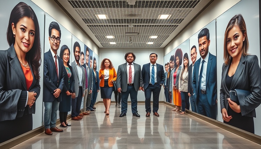 Portraits of professionals in modern Chinese educational space.