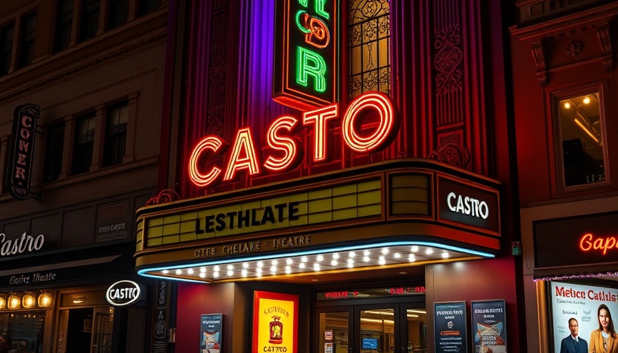 Castro Theatre Reopening San Francisco, vibrant neon lights at night.