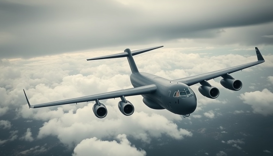 Military aircraft refuels mid-air under overcast sky reflecting China's role in Thailand Cambodia conflict.