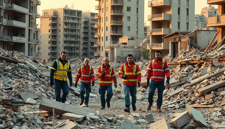 Rescue operations in the Philippines after an earthquake.