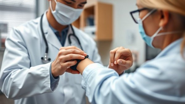 Healthcare professional examining patient to determine personalized vitamin D supplementation.