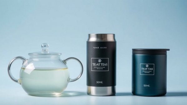 Home gifts for wellness, featuring a glass teapot and insulated container on a blue background.
