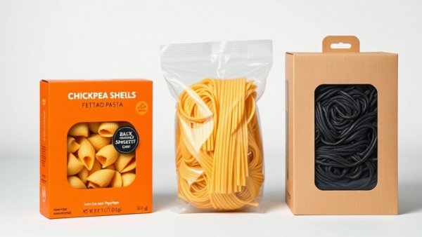 Variety of low-carb pasta options like chickpea and black bean