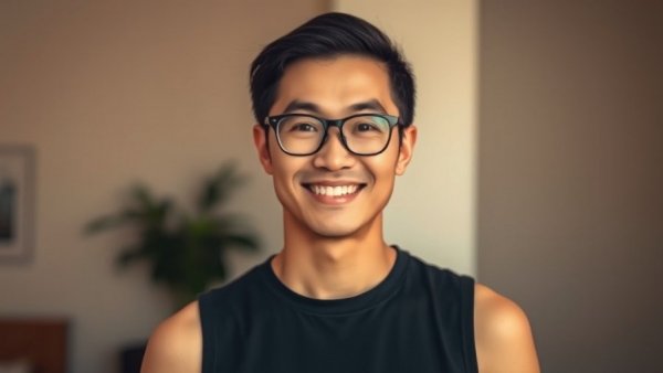 Smiling person with glasses indoors, Gaining Lean Muscle for Metabolic Health