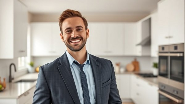 Man in modern kitchen representing indoor air quality mold prevention advice.