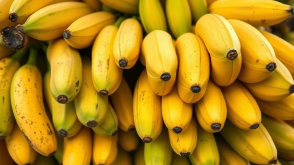 Healthy bananas showcasing heart healthy benefits of bananas.