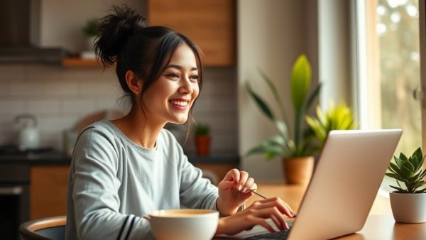 Young woman in kitchen stabilizing blood sugar levels for healthy living.