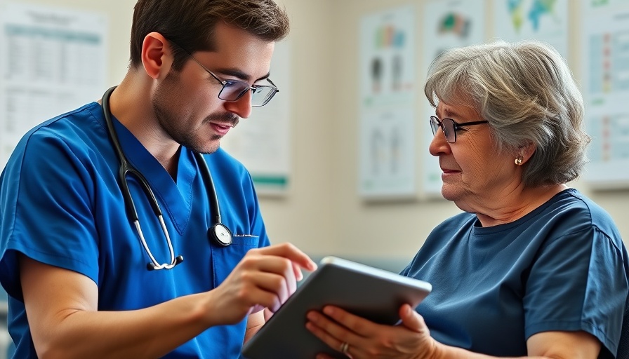 Medical consultation discussing early-onset colorectal cancer.
