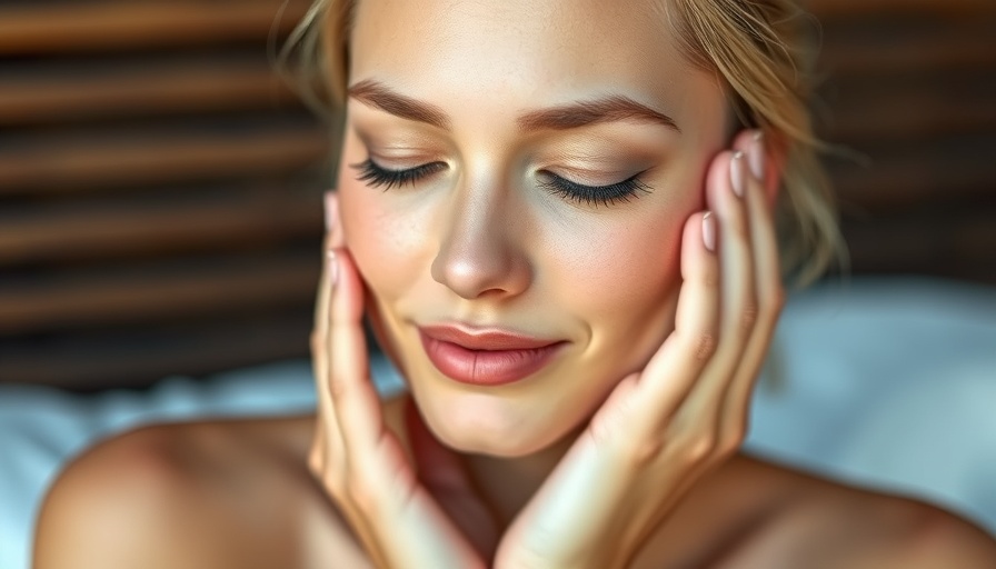 Woman demonstrating skin care massage techniques for optimal skin health and glow.