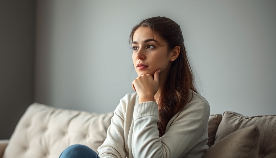 Contemplative young woman considering dementia risk alternatives
