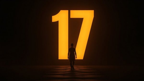 Life Path Number 17 Meaning illustrated with glowing number and silhouette