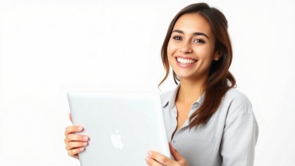Confident woman with laptop, symbolizing Choosing a Business Name Using Numerology.