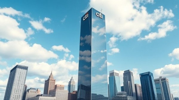 Corporate skyscraper with Citi logo against a blue sky, HR analytics in workplace harassment cases