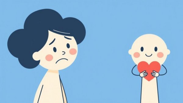 Abstract figures showing contrasting emotions; stop feeling overwhelmed by other people's emotions.