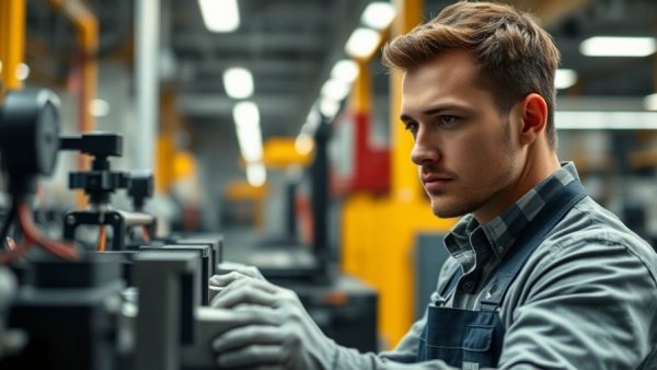 AI Manufacturing Employee Onboarding in 2026 with worker in factory