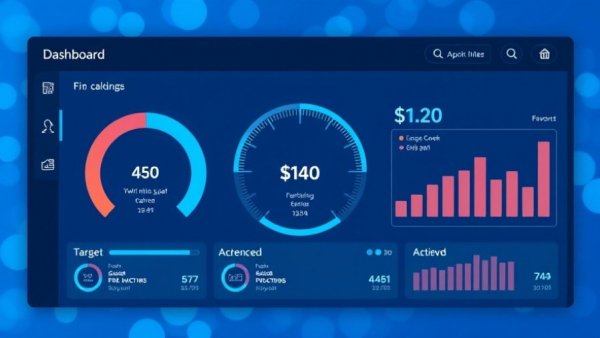 Recruitment KPIs dashboard showing financial overachievement.