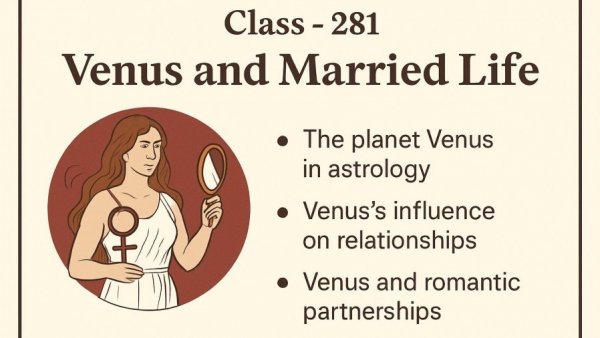 Class - 281 // Venus and Married life - A detailed Class