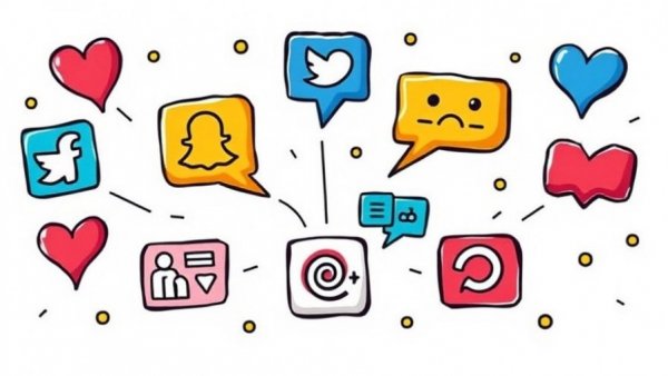 Social media icons showcasing team communication tools for recruitment