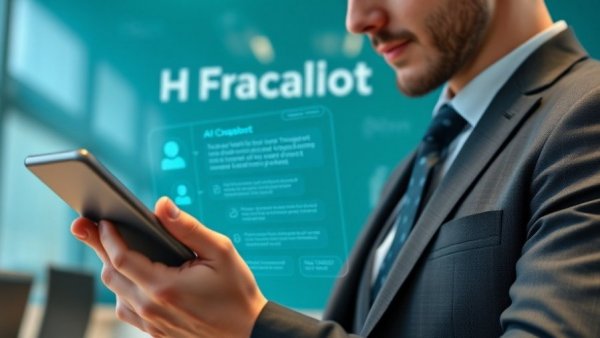 Employee engagement with ADP Assist using AI chatbot on digital tablet, HR context.