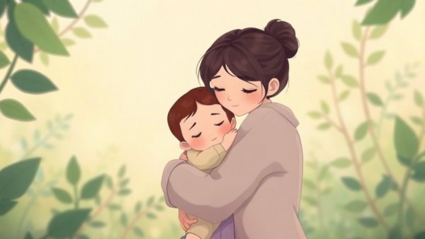 Emotional embrace in healing trauma in parenting illustration.