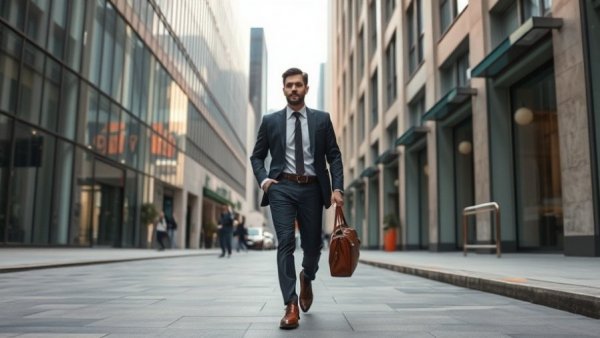 Man in business attire outside M&T Bank reflecting gender and sexual orientation workplace issues.