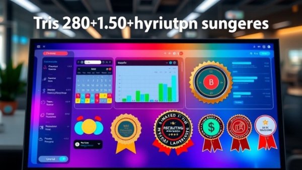 SEO for Recruitment Agencies with digital interface and awards badges.