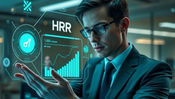 Digital illustration depicting AI in HR challenges and opportunities.