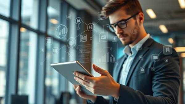 Employee onboarding automation in modern office setting