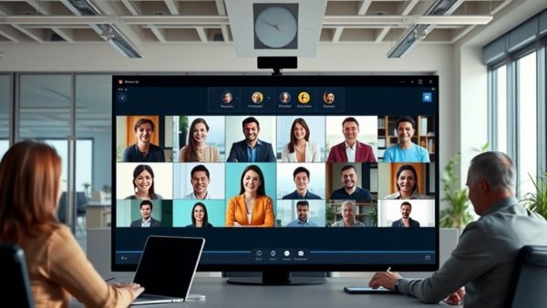 Structured interview on Microsoft Teams in a virtual meeting setting.