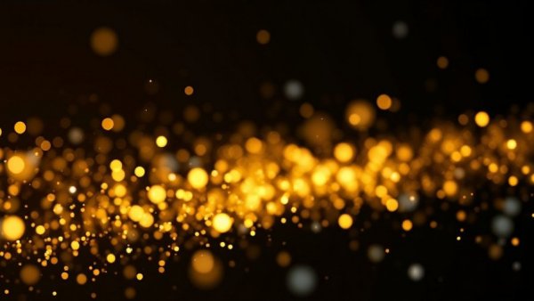 Shimmering sparkles in dark background