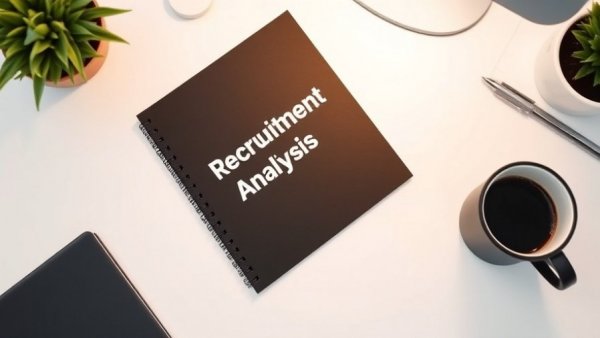Recruitment industry trends 2027 report on a desk with pen and coffee.