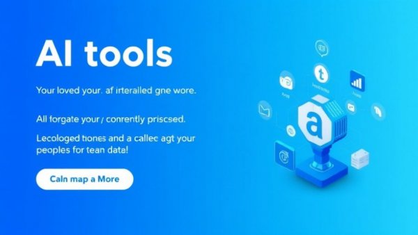 AI-native recruiting software ad with blue gradient and icons