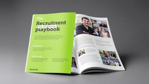 Modern recruitment services guide with engaging layout.