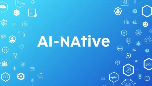 AI-Native Recruiting Platform Evaluation advertisement with digital icons.