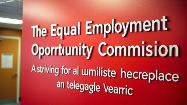 Equal Employment Opportunity Commission sign related to ADA lawsuits.
