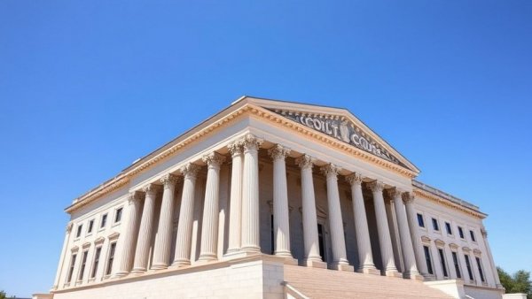 Grand courthouse exterior illustrating employment law cases.