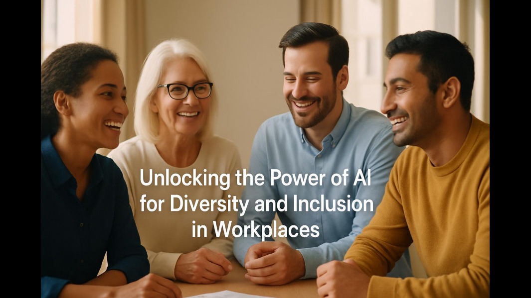 A diverse group of professionals collaborating, showcasing workplace diversity initiatives and optimism.