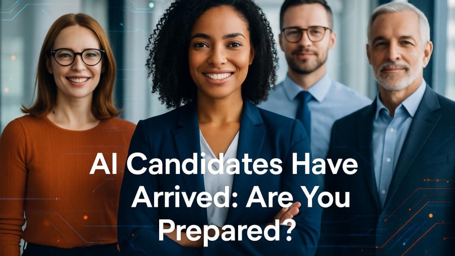 Confident diverse professionals in a modern office, embodying talent acquisition.