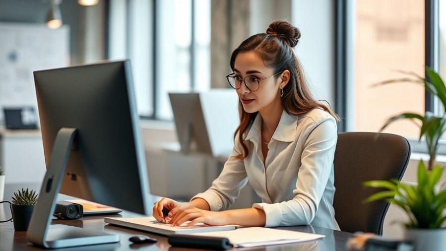 Female recruiter using hiring solutions for effective talent acquisition