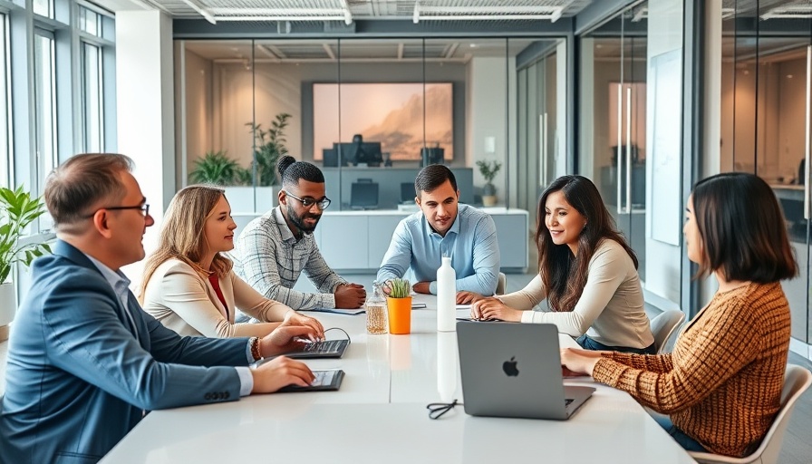 Team discussing effective employee resource groups in a modern office.