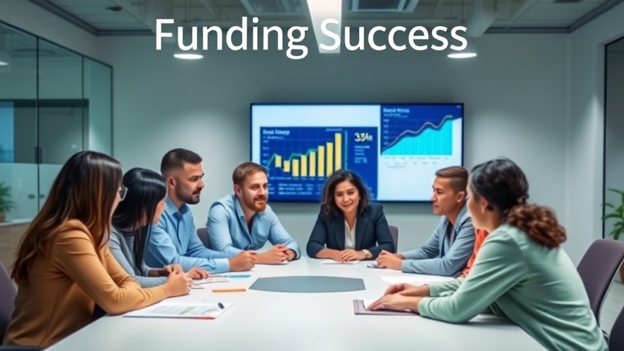 Diverse professionals discuss Series A insights and startup funding trends in a modern office.