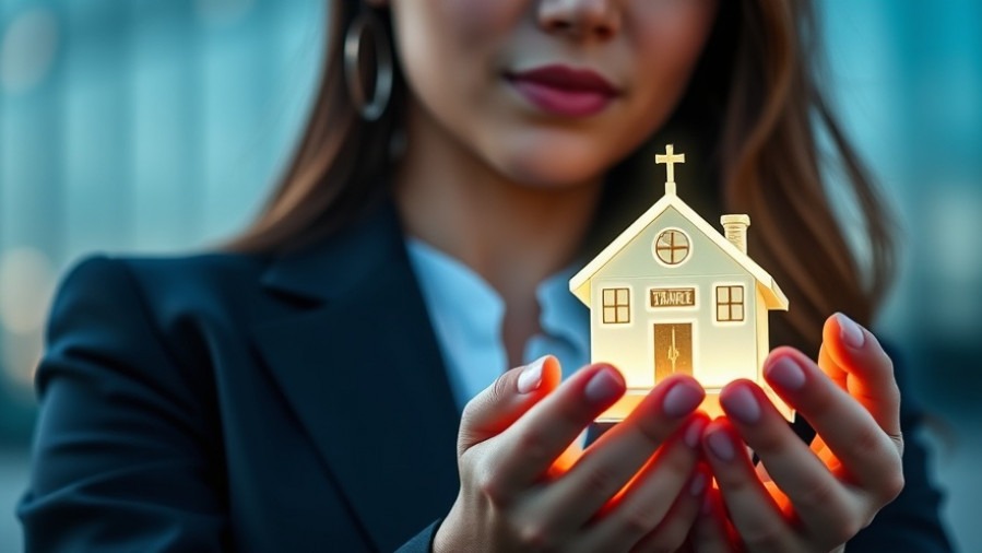 Confident businesswoman holding a glowing model, reflecting AI investment models.