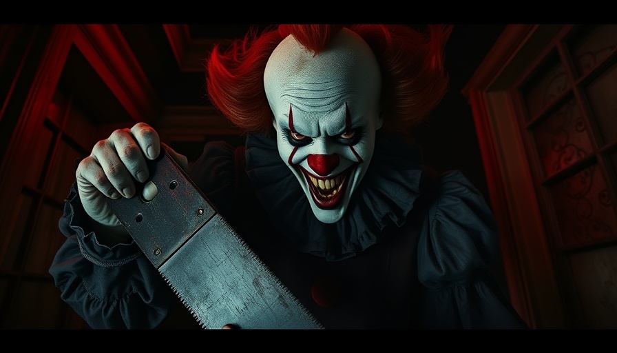 Haunted clown scene at Universal’s Terrifier Haunted House