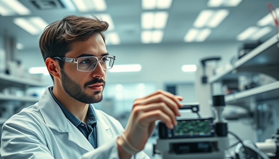 Scientist in lab researching brain-on-a-chip technology
